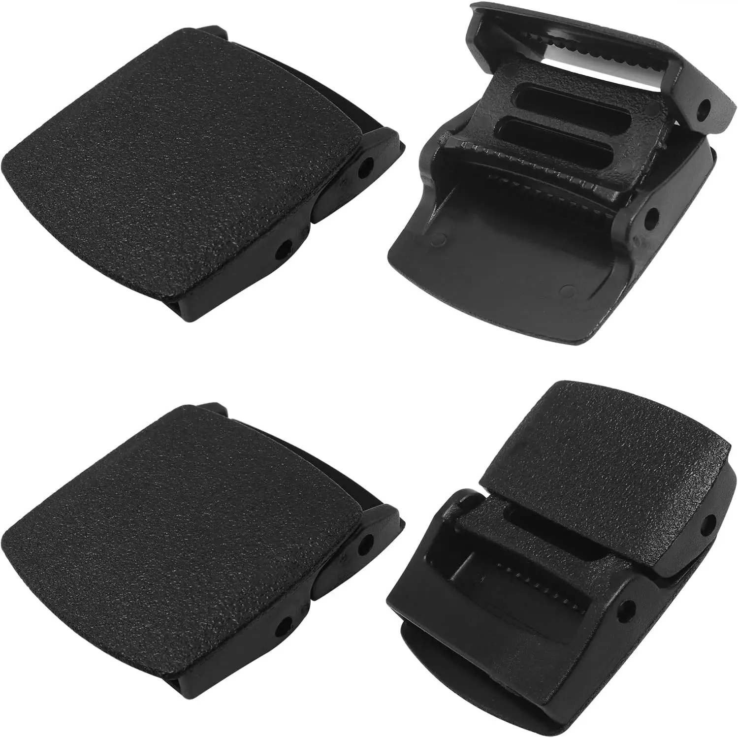 38cm Plastic Buckle 4PCS Black Nylon Canvas Web Belt Plastic Buckle for 1.4 inches to 1.5 inches (36mm to 38mm) Wide Belt