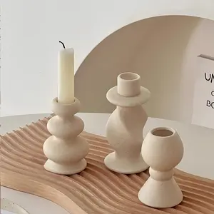 Vintage Ceramic Candle Holder, Aromatherapy Wax Candle Stand, Home Decor Accent Piece, Romantic Dinner Candlestick Gift Idea, Interior Decoration Accessories