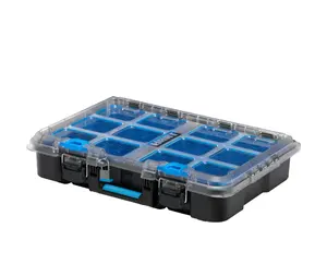 Stack System Tool Box with Removable Organizer Bins for Modular Storage System