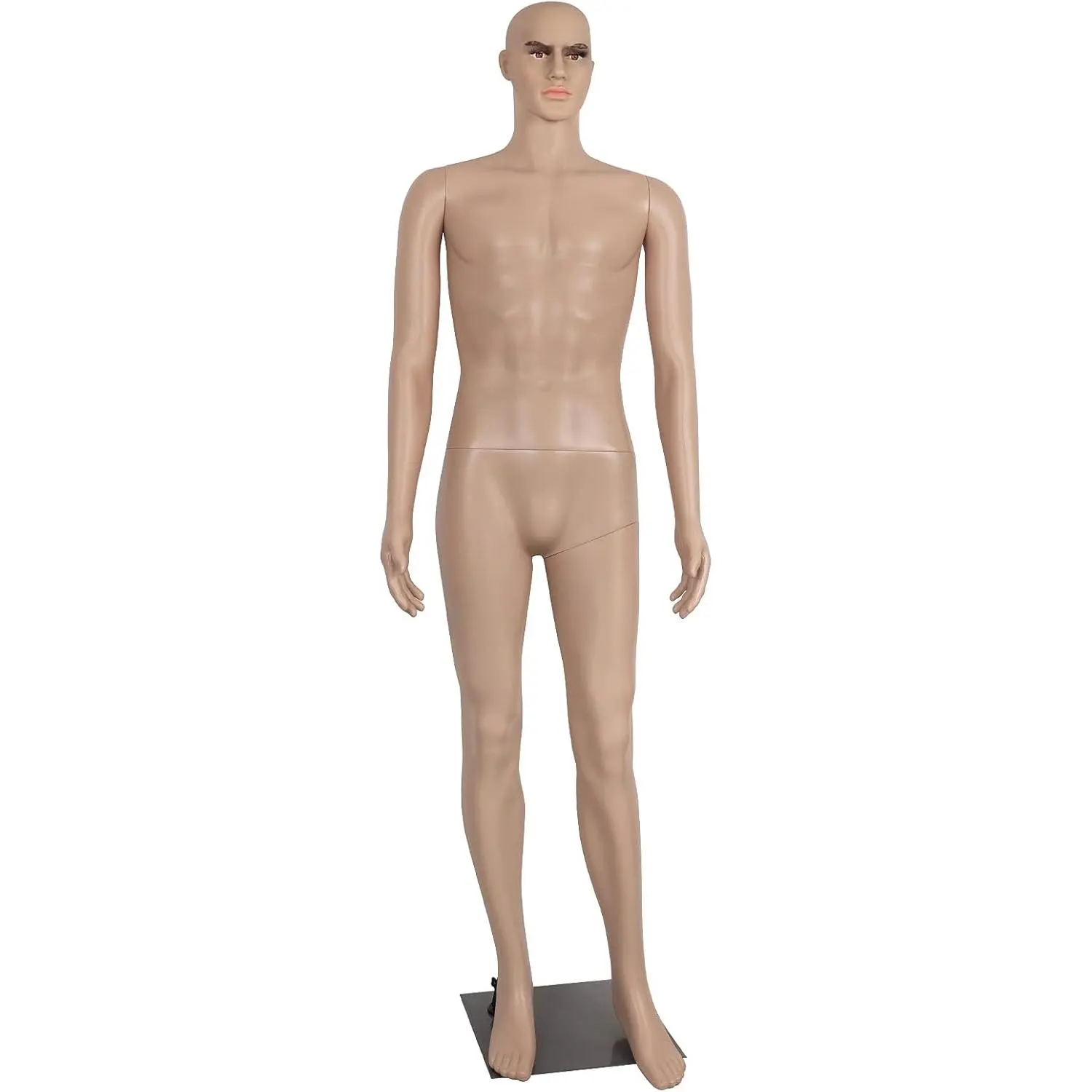 Male Mannequin Torso Dress Form Mannequin Body Sewing Dress Model Mannequin Stand Adjustable Dress Mannequin Clothing Form 73 inch Mannequin Realistic Mannequin Display Head Arm Rotation Metal Base
