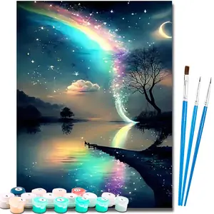 Paint by Numbers Kit for Adults Beginner,Easy Adult Paint by Number Kits on Canvas DIY Painting for Surprise Gift Home Wall Decor 16x20 Inch