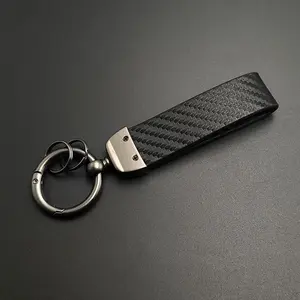 2024 Carbon Leather Keyring Luxury Women Car Keychain For Hyundai i20 i30 Elantra Kona Sonata Tucson N Line Keychain Accessories