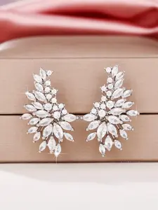 Fashion Artificial Zircon Decorated Earrings, Tear Drop Earring, Elegant Jewelry for Party, Daily Clothing Decor, Trendy All-match & Exquisite Jewelry for Birthday Gift, Teardrop Earrings, Dangle Earrings, Artificial Zirconia Earrings