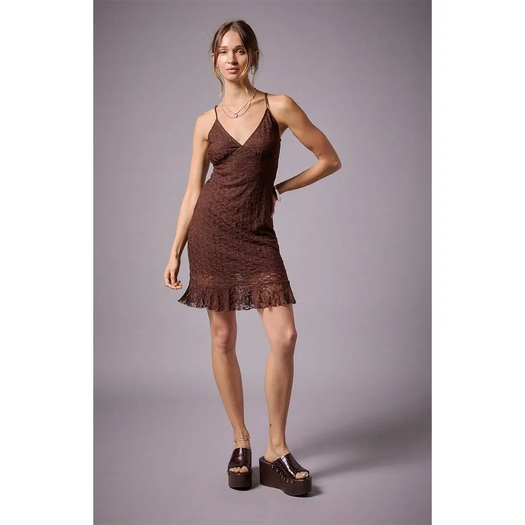 Third Charm Women's Anya Lace Mini Dress