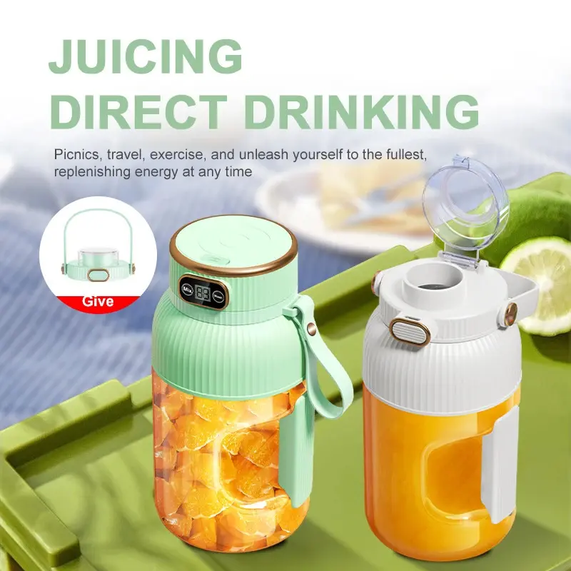 The Ultimate On-the-Go Blender!💪 1000ML Capacity, USB Rechargeable.Juices, Mixes, Blends - Your All-in-One Kitchen & Gym Buddy!#SmoothieMaker.#HealthyLifestyle