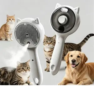 Pet Spray Hair Removal Brush for Cat/Dog – Deshedding & Grooming Tool, one button hair removal comb,deshedding vacuum brush, fur removal tool, grooming trimming tool,Summervibes,petlovers