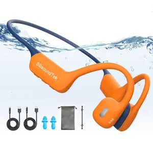 SilisoundTek S800Pro2 Bone Conduction underwater Headphones swimming headphones | IP68 Waterproof | Open-Ear Bluetooth 5.4 | 32GB MP3 | Sports & Swimming Audio Electronic