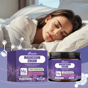 Sleep Magnesium Cream, Lavender Relaxing Muscle Care Before Bedtime, Moisturizing, Hydrating & Nourishing Nighttime Body Balm, Comfortable Daily Use