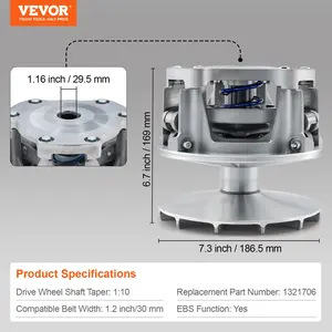 VEVOR Primary Drive Clutch for Polaris Sportsman 500 4x4 1998-2005, Primary Clutch EBS Type with Weights and Springs, Dynamic Balancing Treatment, Replace# 1321706