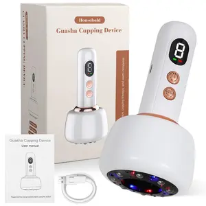 Intelligent Electric USB Rechargeable 1200mAh Cupping and Scraping Instrument for Household Use, with Large Suction and Sliding Cup for Rubbing the Abdomen, Back, Legs, and Massager