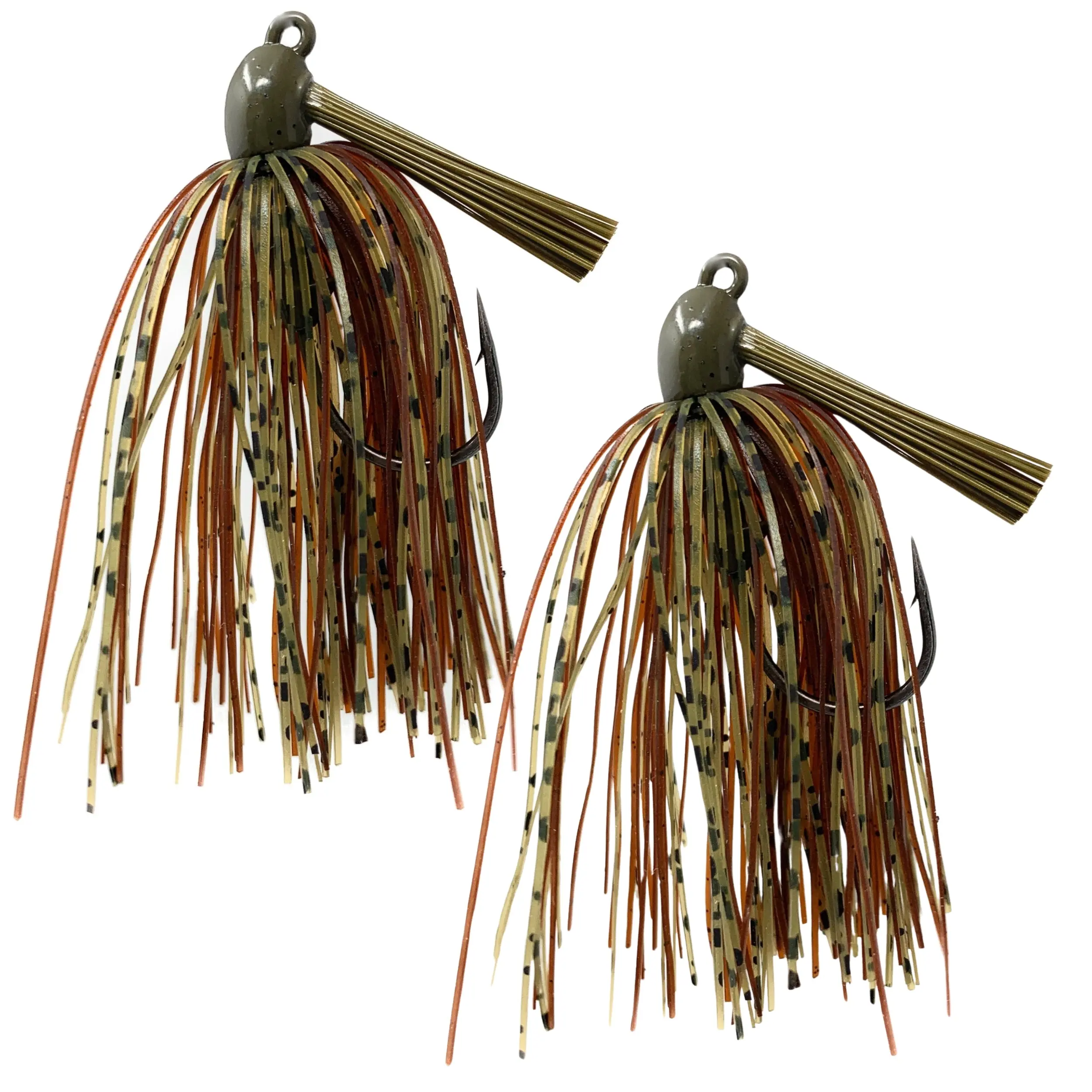 Tungsten Swim Jig for Freshwater Bass Fishing, 2-Pack 97% Tungsten Weedless Artificial Lures with Lifelike Skirt Action for Heavy Cover, Fishing Supplies, Bluegill, Lifelike Motion