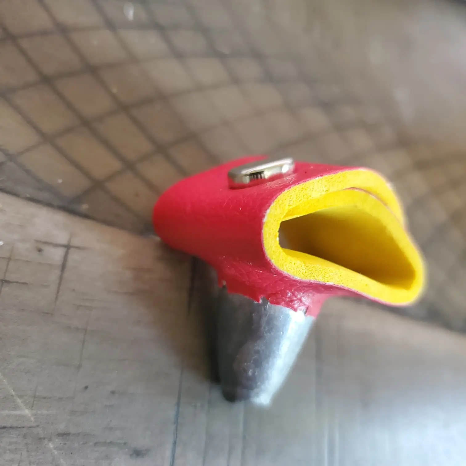 Leather leg weight for GAMEFowl ROOSTER Red & Yellow Color Gamefowl Accessories Gamebird Gamecock Poultry Supply