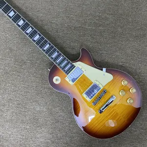 LP Guitar Rosewood fingerboard 6 strings  22 frets Mahogany body flame maple top Chromed hardware HH pickups