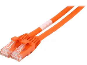 C2G 27812 Cat6 Cable - Snagless Unshielded Ethernet Network Patch Cable, Orange (7 Feet, 2.13 Meters)