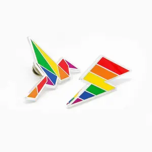 Rainbow Lightning & Bird Pins