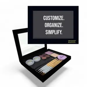 Z Palette Extra Large Deep Magnetic Makeup Palette, Empty Universal Customizable Magnetic Makeup Storage for Eyeshadows, Powders with Clear Window
