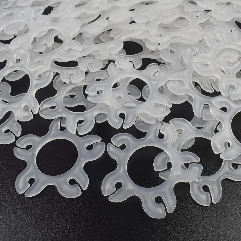 50pcs Wedding Birthday Party Supplies Balloon Accessories Plum Blossom Clip Balloon Multi-Function Ring Buckle Balloon Arch Buckle Shape Clip
