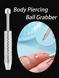 Body Piercing Cone Ball Grabber Tool, Stainless Steel Jewelry Catcher for Nose Rings, Earrings, Lip Studs, Eyebrow Piercings, All Seasons Use