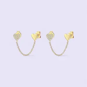 Luxe Double Heart Earrings