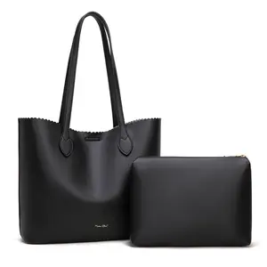 【Flash Sale】Milan Chiva Tote Bags for Women with Pouch - Roomy 16"L x 5"W x 11"H Carry All Tote with Magnetic Closure & Matching Zippered Pouch for Daily Essentials