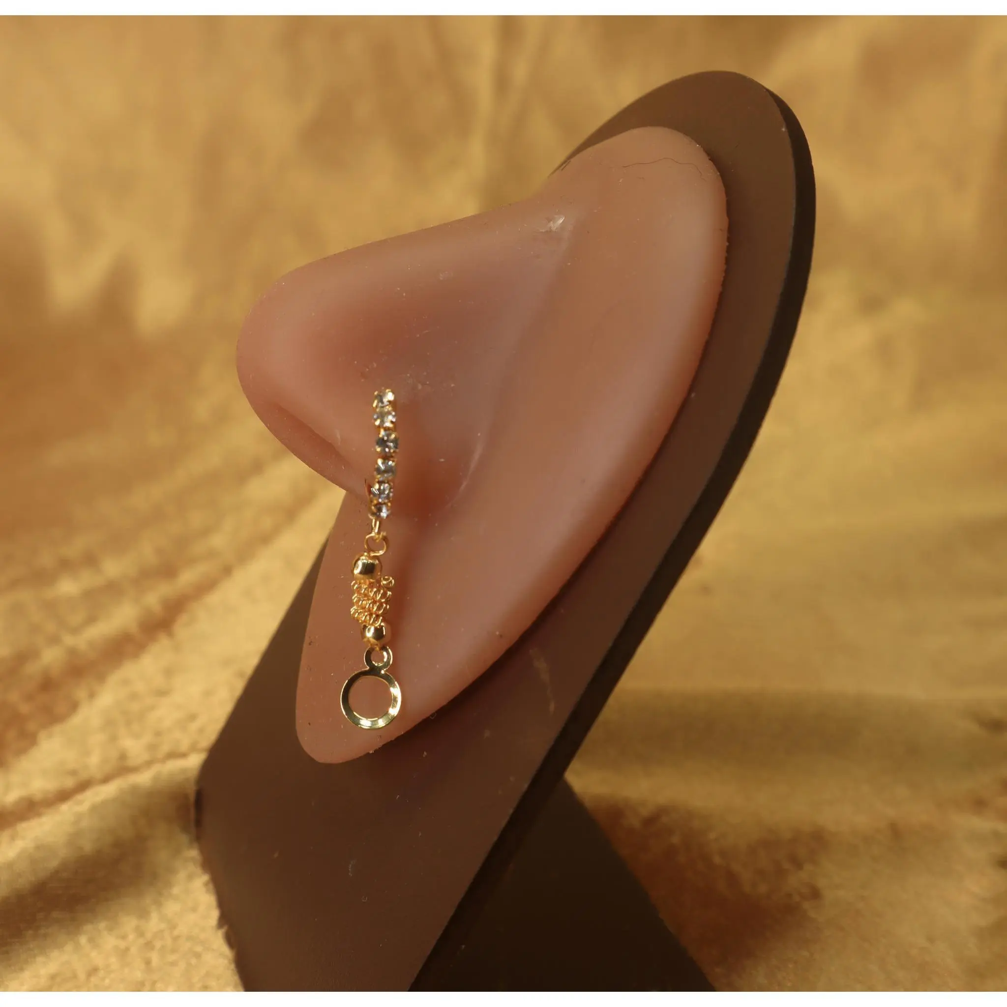 Stylish Dangling Nose Hoop with Circle Hanging