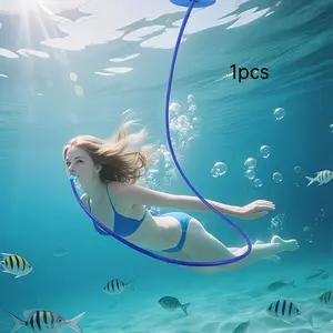 Diving Snorkel Tube, Anti-Choke Single Dual-Head Respirator, Silicone Material, Leak-Proof Design, Deep Water Oxygen Equipment for Beginners Adults