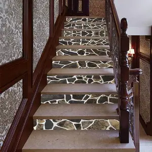 Stair sticker, tile sticker, home decor, Peel and paste stair sticker vinyl strip sticker sticker sticker waterproof removable wall sticker 100cm * 18cm * 13pcs/1 set