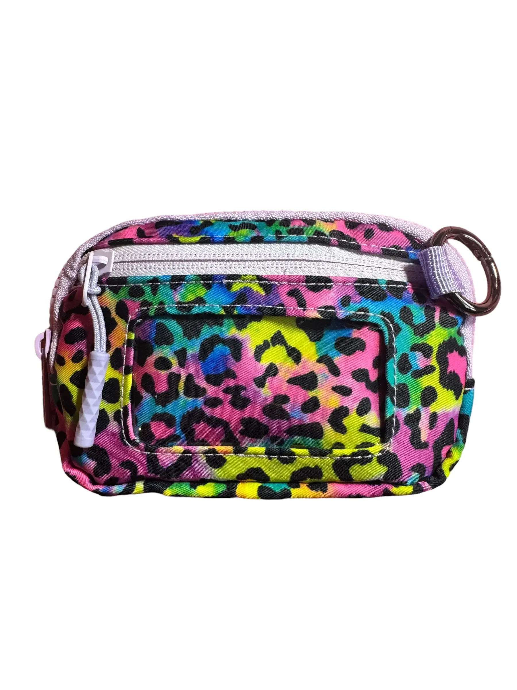 Wristlet Wallet Rainbow Leopard, Leopard Print Purse