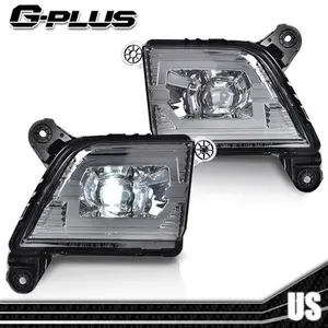 Fit For 2019-2022 Chevy Silverado 1Pair Smoked Lens Fog Lights Lamps No Harness