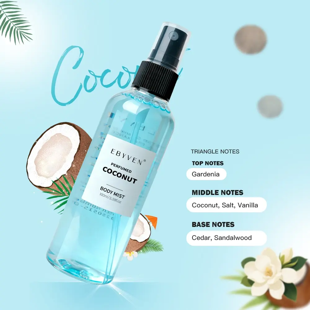 Memorable Beach Series Scent Spray-100ML, Fabric Deodorant Long-Lasting Fragrance, Scented Home Fragrance, Fresh Odor Removal, Home Essential No Wash Needed, Scented Deodorizing Spray, Aroma Scented, Home Fragrances Spray