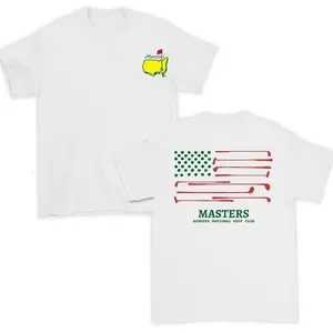 Championship American Flag Golf Fan T-Shirt, Vintage Graphic Tee, Unisex Casual Top, Trendy Golf Apparel, Everyday Wear	