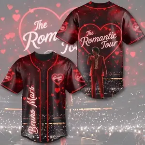 The Romantic Tour 2026 Baseball Jersey – Concert Inspired Button Down Streetwear Shirt