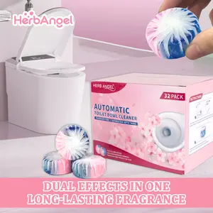 32 Dual Color & Dual Effect Automatic Toilet Bowl Cleaners Tablets （home essentials）  Effective Cleaning Solution