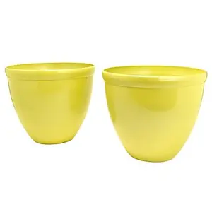 GreanBase Greanbase 16" Pearlescent Planters - Set of 2 GreanBase Greanbase 16" Pearlescent Planters - Set of 2