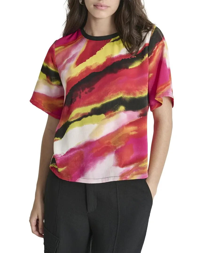 DKNY Print Crewneck Top