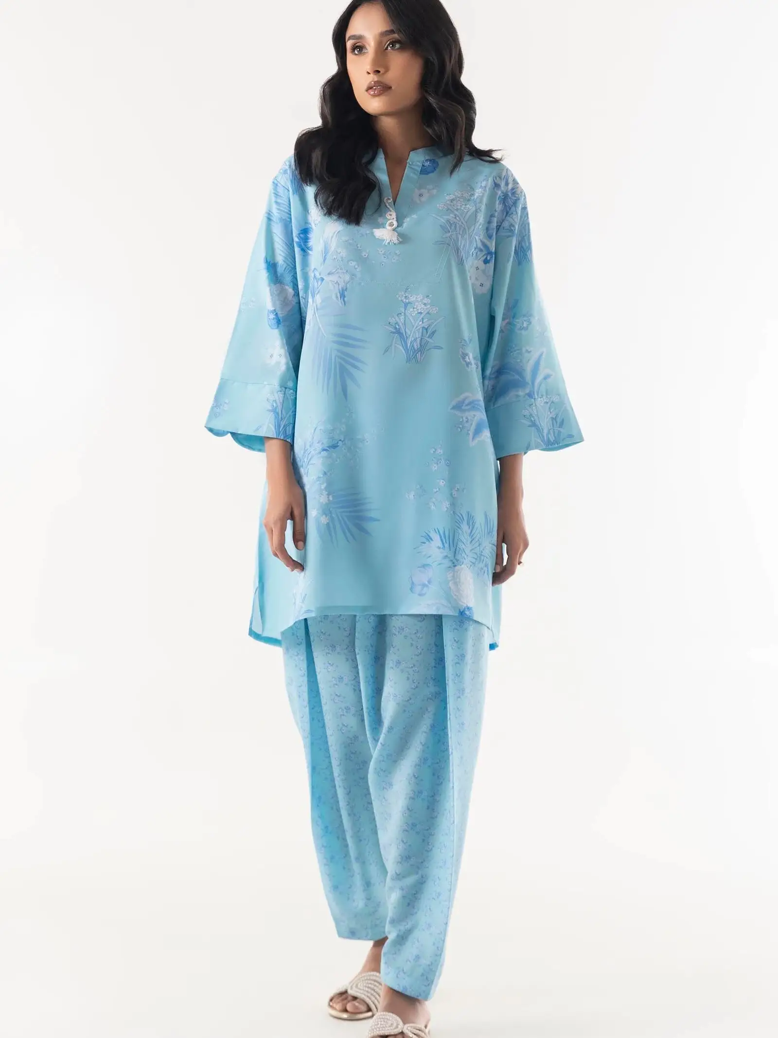 Stitched Cambric Shirt + Shalwar