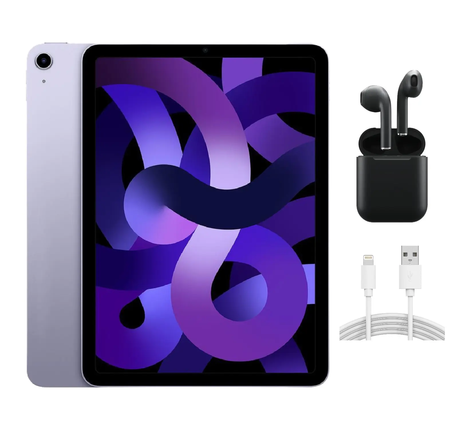 Refurbished Apple iPad Air 5 (2022) (WiFi + Cellular Unlocked) A2589 - Acceptable Condition with Wireless Earbuds& 1 Year Warranty