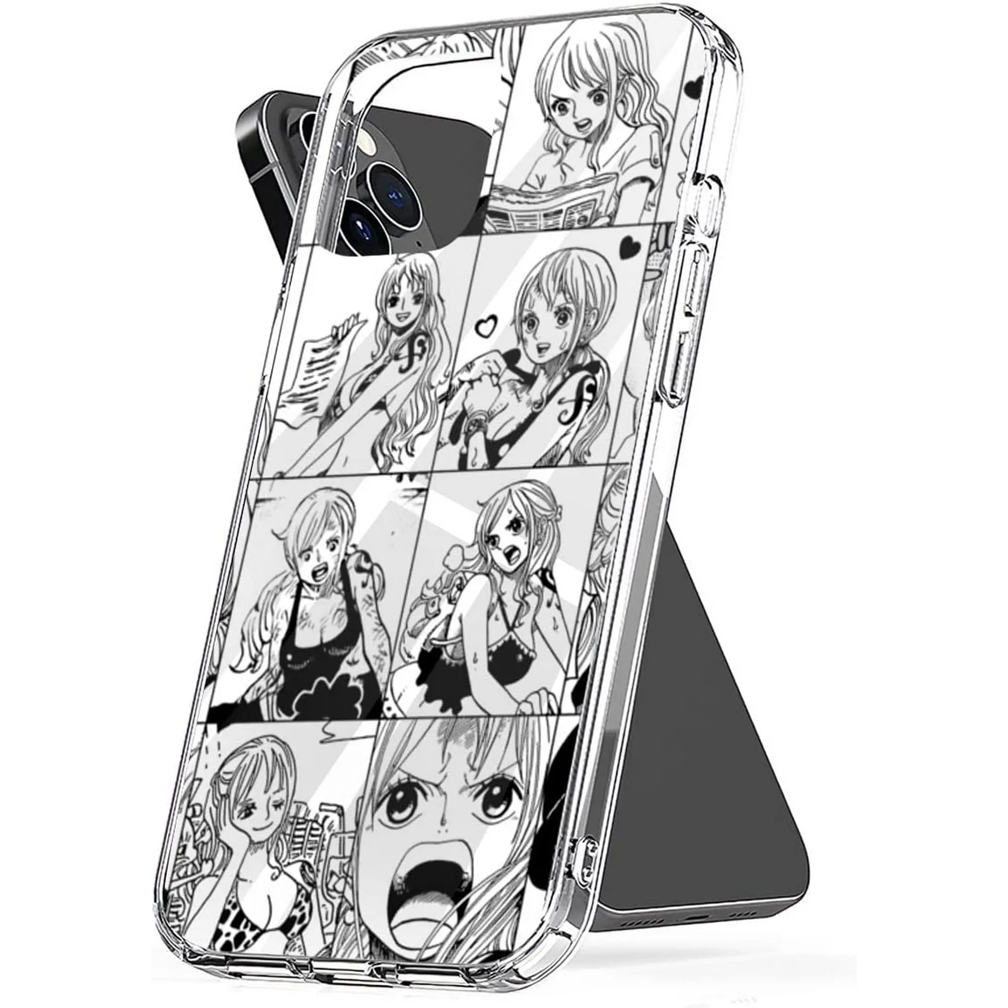 Phone Case Nami Accessories One-Piece Cover Shockproof TPU Transparent Compatible with iPhone SE 7 8 X XR 11 12 13 14 15 16 17 18 Plus Mini Pro Max Samsung Galaxy Note S9 S10 S20 S21 Ultra Plus Smartphone Protective