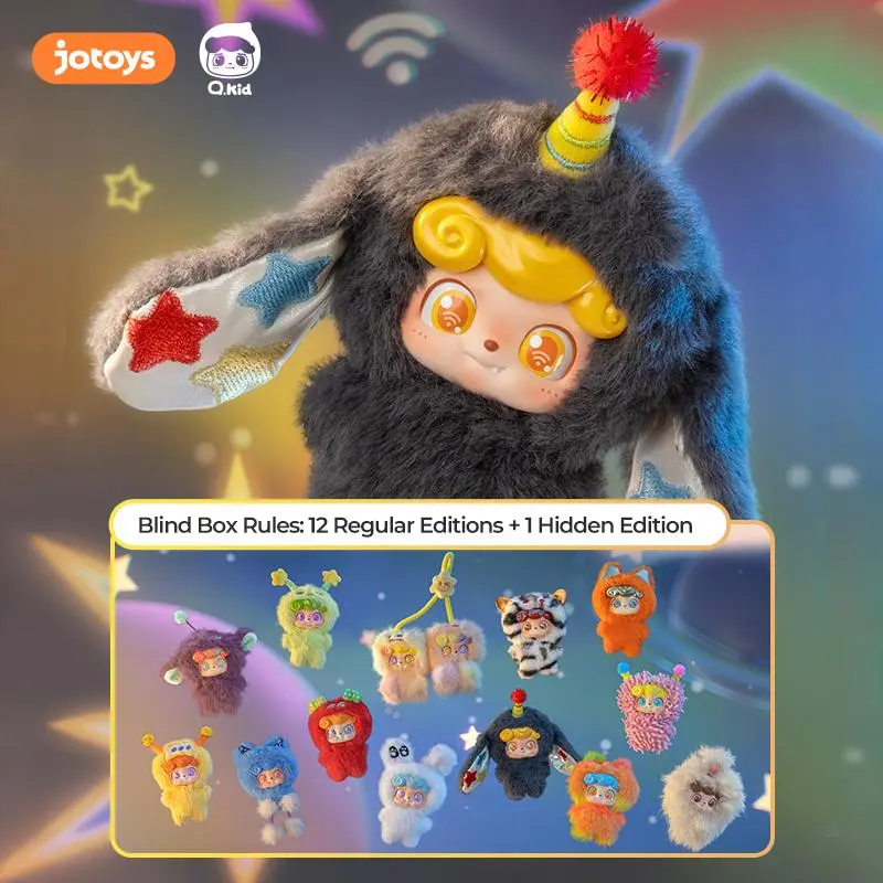 Q.Kid Wave Club Series MINI Plush Blind Box,Mysterious Box