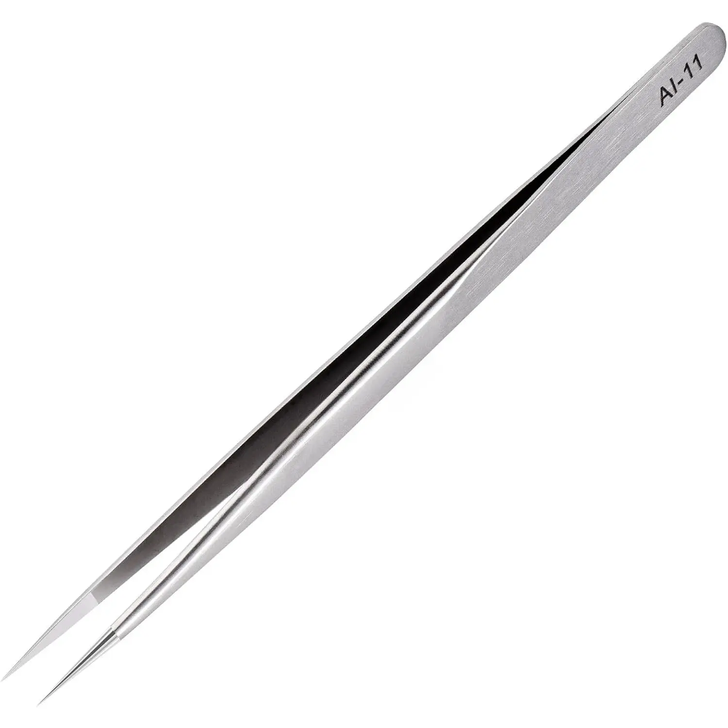 Premium Stainless Steel Sandblasted Surface High Precision Pointed Tweezers - Waterproof, Ergonomic Comfortable Grip Upgraded Tool with Protect Cover for Soldering, Jewelry Making, Digital Products Repair