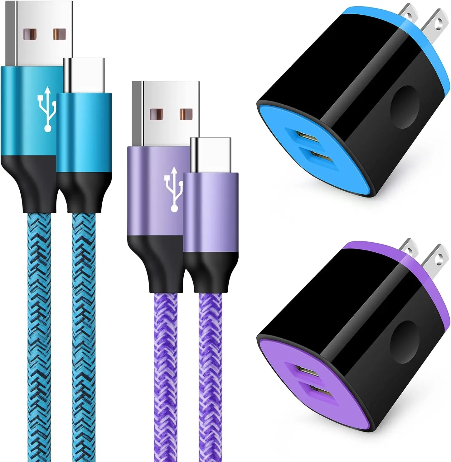 Type C Charger Fast Charger Block Wall Plug Android USB C Cord C Charger  Fast  for  Galaxy S23 S22 S21 Ultra/S21 Plus/S21/S20/S20 FE/S10/S9/A10e/A32/A71/Note 20 10 9, G8/G7
