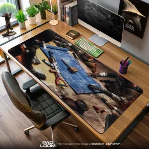 Rust Blueprint Table Mouse Pad, Tactical Builder Gaming Desk Mat, Anime Mouse Pad, Desk Mat, pc accessories.