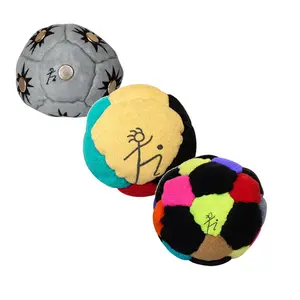 3 Pack Soccer Hacky Footbag Sacks Soft 2.36 inches Footbags for Adults Juggling Balls Vibrant Sports Design for Indoor Outdoor Play Party Favors and Coordination Training