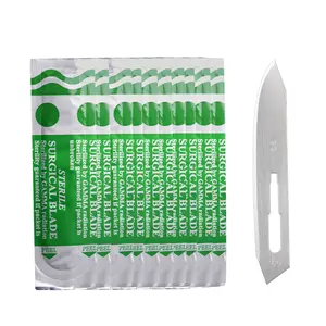 Stainless Steel Blade Model 60, 0.4mm Thickness, Sharp Surgical Blades, Independent Packaging, High-Quality Precision Tools