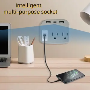 Multi purpose smart socket, portable socket, including USB jack, perfect home socket, can connect to WiFi, 4K HD, multifunctional socket