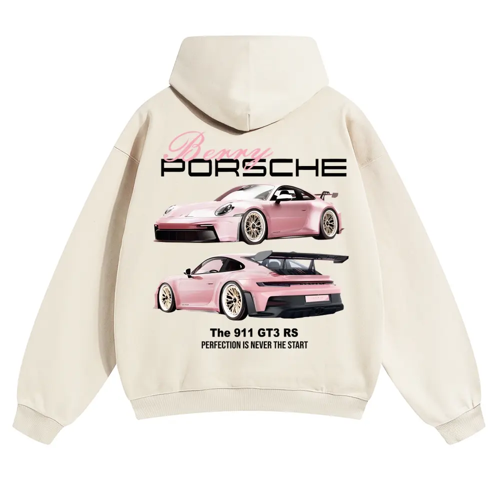 Unisex Supercar Graphic Pullover Hoodie, Casual 100% Cotton Tops, Super Soft Pre-Shrunk Fabric with a Comfortable Fit, Longsleeves