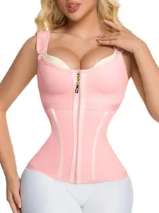 1 Count Women's Breathable Fit Waist Vest Corset, Womenswear, Fajas, Waist Trainer, Abdominal Control Shapewear Top, Sports Belt with Adjustable Buttons for Repairing Tight Underwear, Suitable for Everyday, Training or Sports & Various Occasions