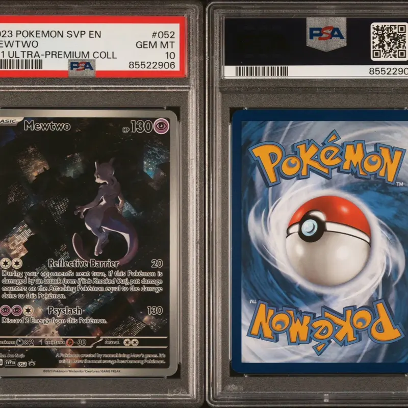 2023 POKEMON MEWTWO 151 ULTRA-PREMIUM COLL BLACK STAR PROMO #052 PSA 10