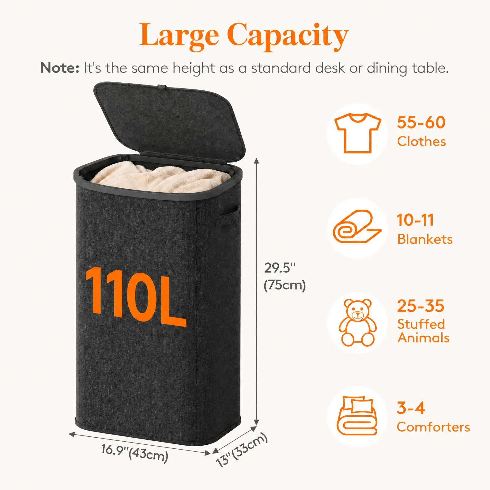 110L Single Dark Gray
