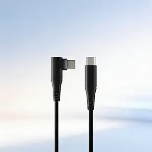 90 Degree Right Angle USB C Cable Fast Charge & Data Transfer Cord Compatible with Phones, Tablets, Laptop and USB-C Devices